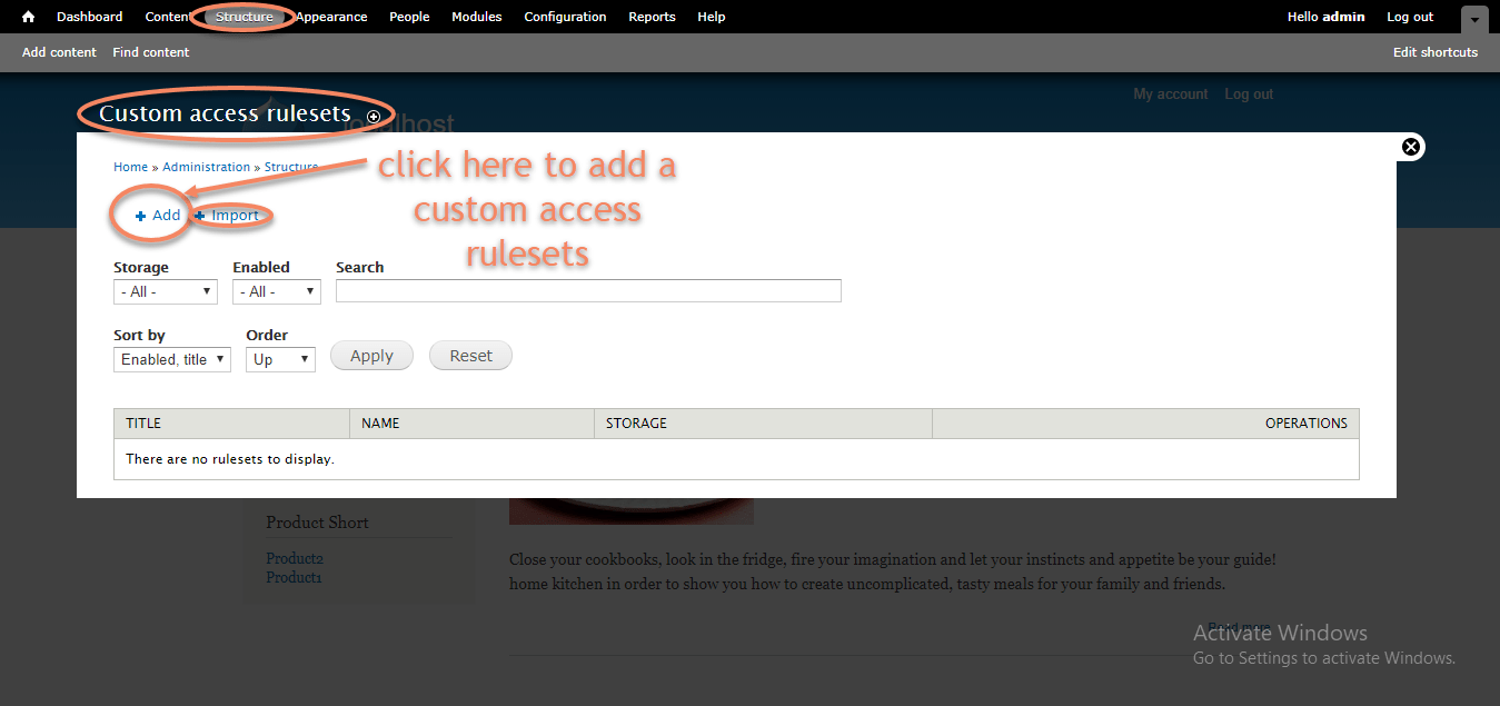 Drupal custom access rulesets