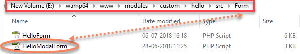 Module file structure