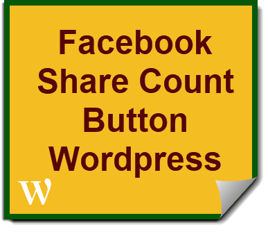 Add facebook share count button wordpress
